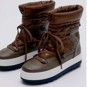Brown High-Top Women's Boots